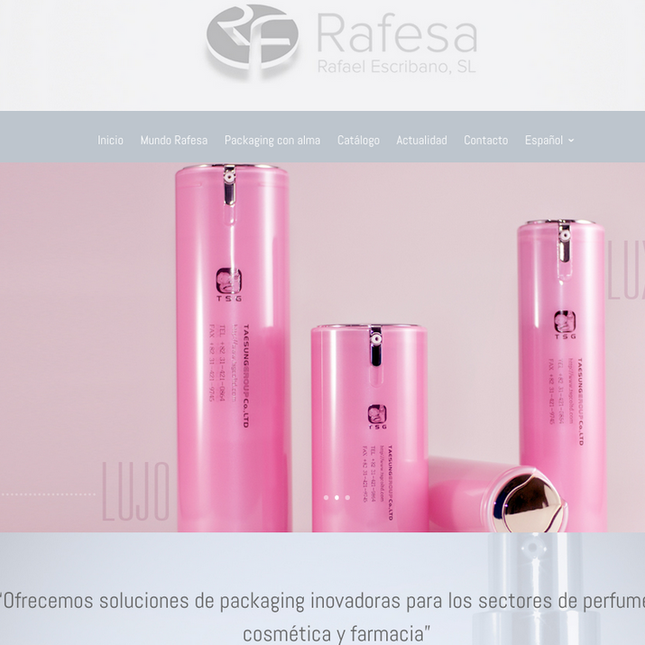 Los productos de Rafesa, protagonistas en la nueva web