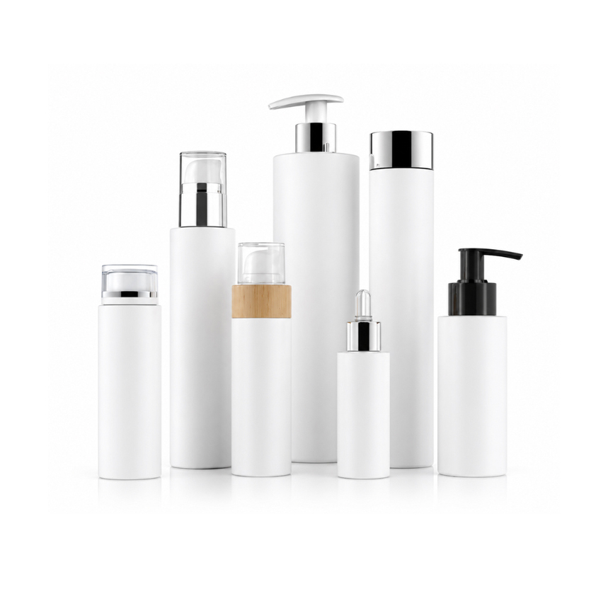 Cilindro alto Slim frasco cosmetica HDPE RAFESA